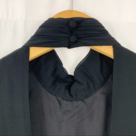 Tibi Black Silk Beaded Shift Dress 2 - Picture 8 of 10